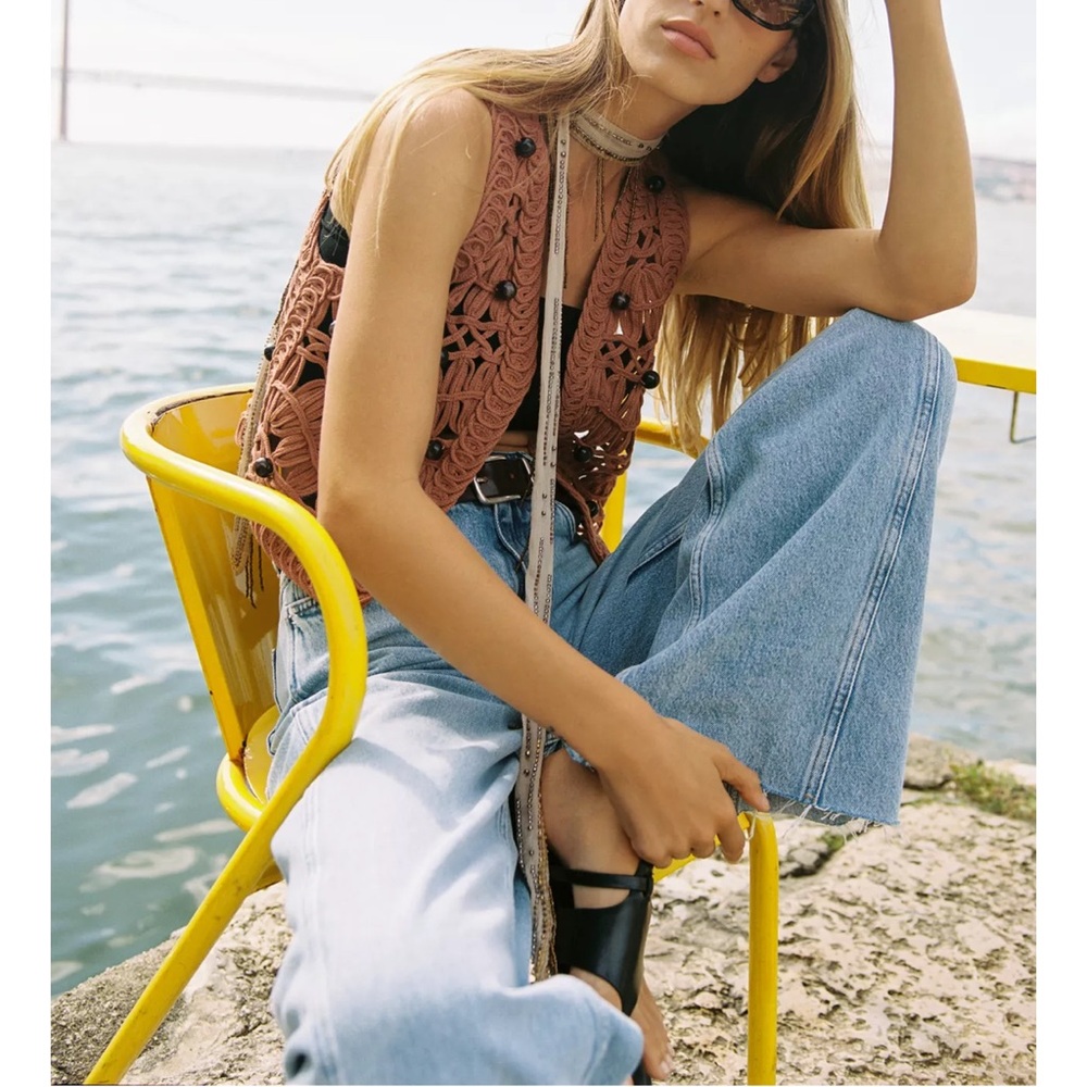ZARA beaded vest